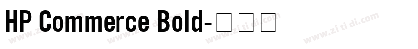 HP Commerce Bold字体转换